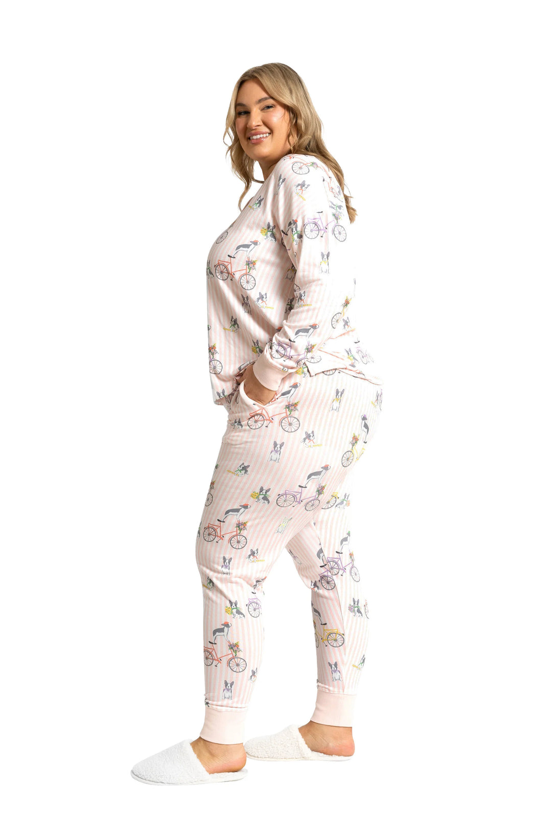 Souluna Cozy Tour de frenchie - Long sleeve Pyjamas sleepwear Souluna Sleepwear   