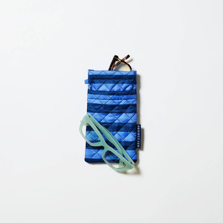 Double Glasses Case – Blue Stripe Project Ten Pty Ltd