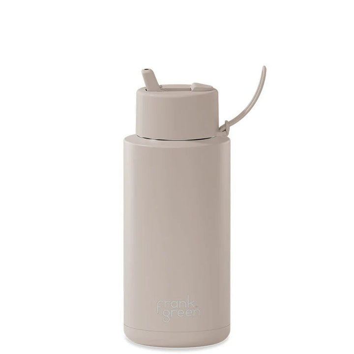 1 Ltr | Flip Lid Reusable Frank Green Ceramic Drink Bottle - Large 34oz Drink Bottles Frank Green Moon Dust