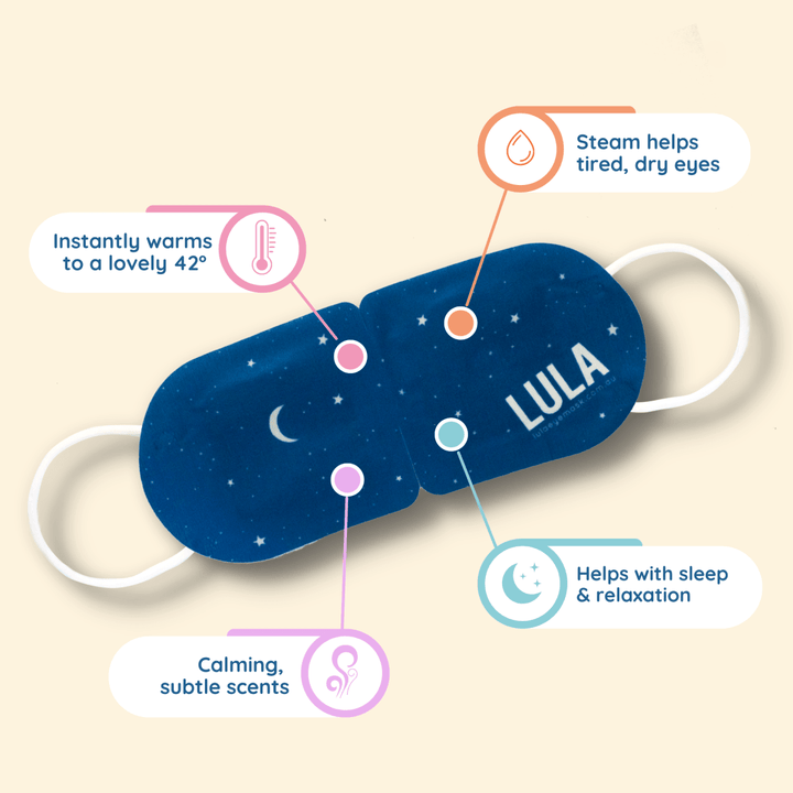10-pack box of Lula Eye Masks - mixed eye mask Lula