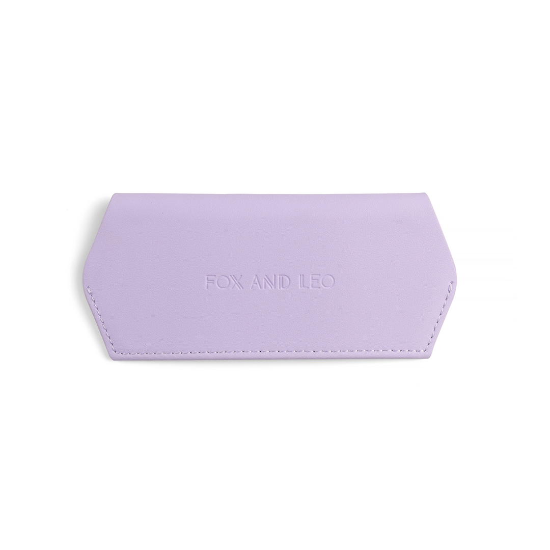 Slimline Glasses Case - Lilac glasses case Fox and Leo
