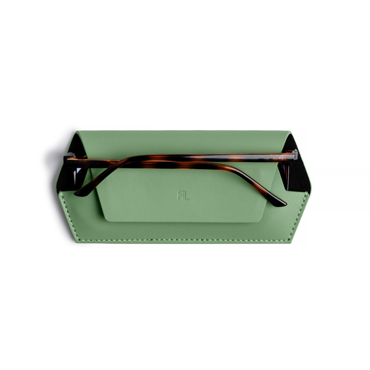 Fox and Leo glasses case - Sage Fox and Leo