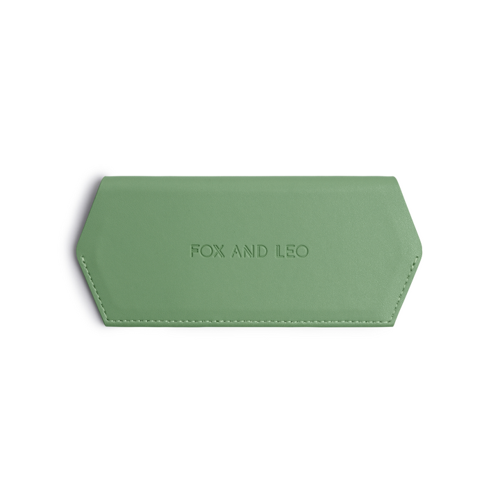 Fox and Leo glasses case - Sage Fox and Leo