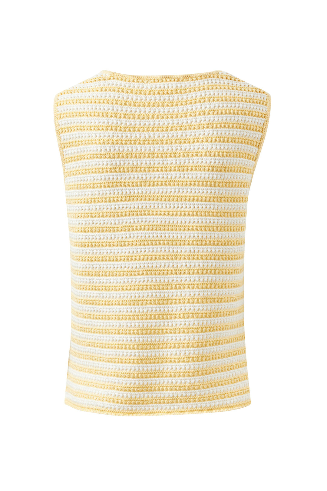 Margot Mesh Knit Tank - Butter Milk Fine Stripe tank top Ceres Life