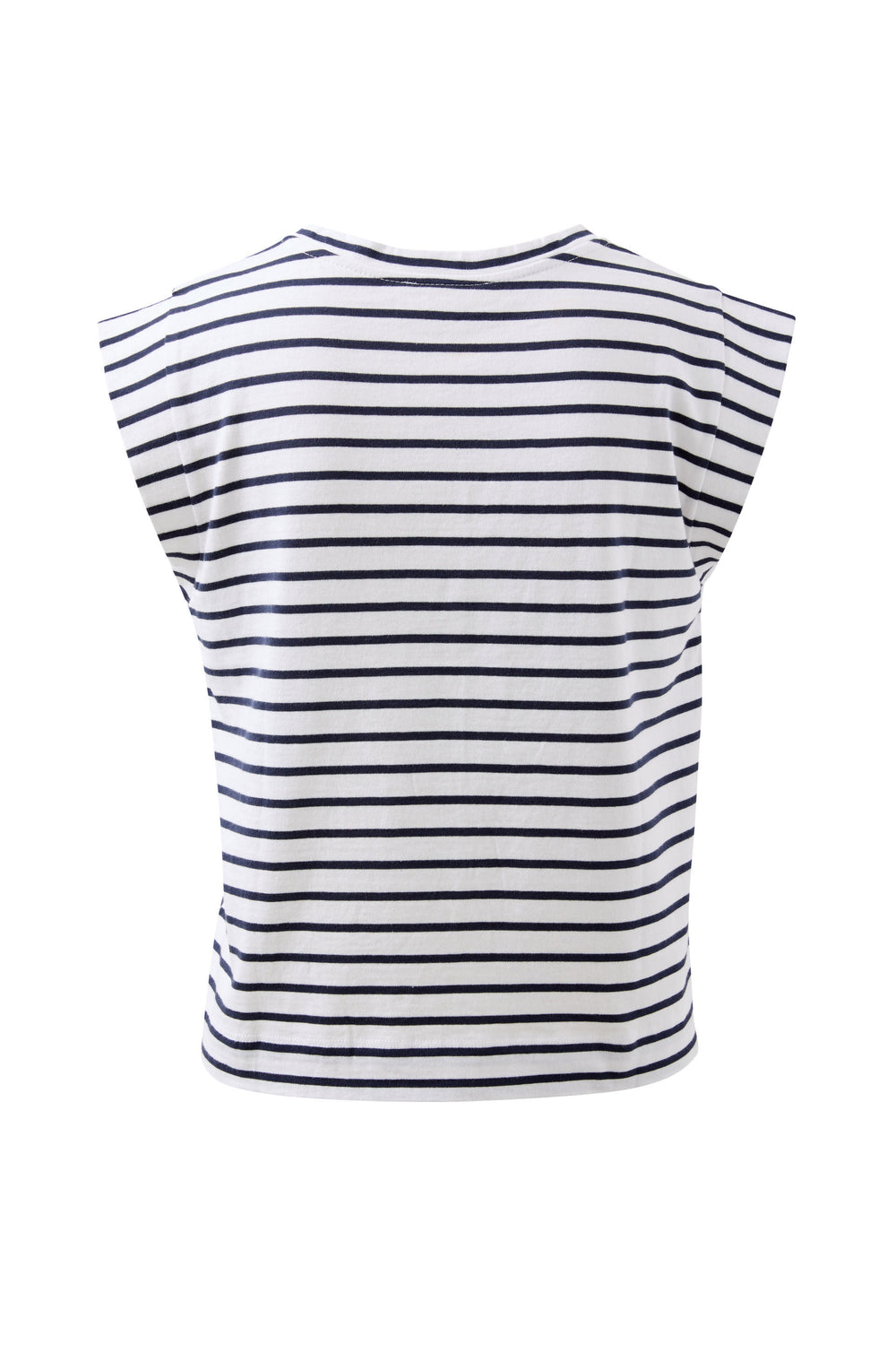 Esme Extended Shoulder Tee - Stripe Navy Tee shirt Ceres Life