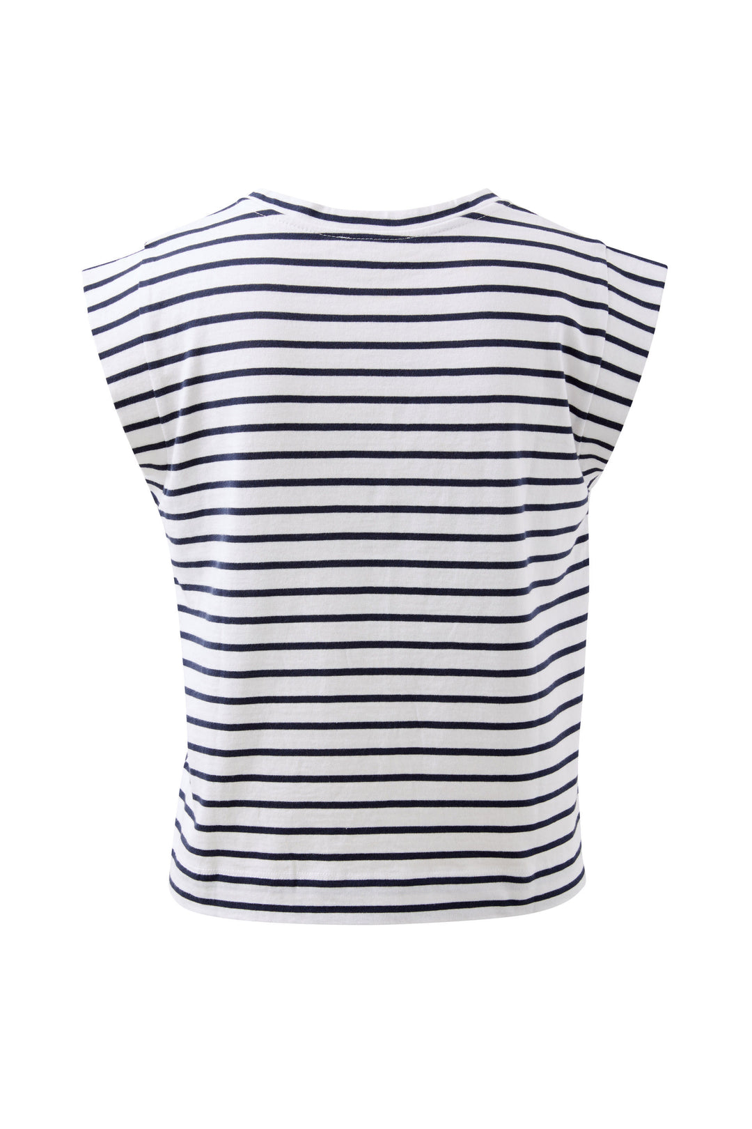 Esme Extended Shoulder Tee - Stripe Navy Tee shirt Ceres Life