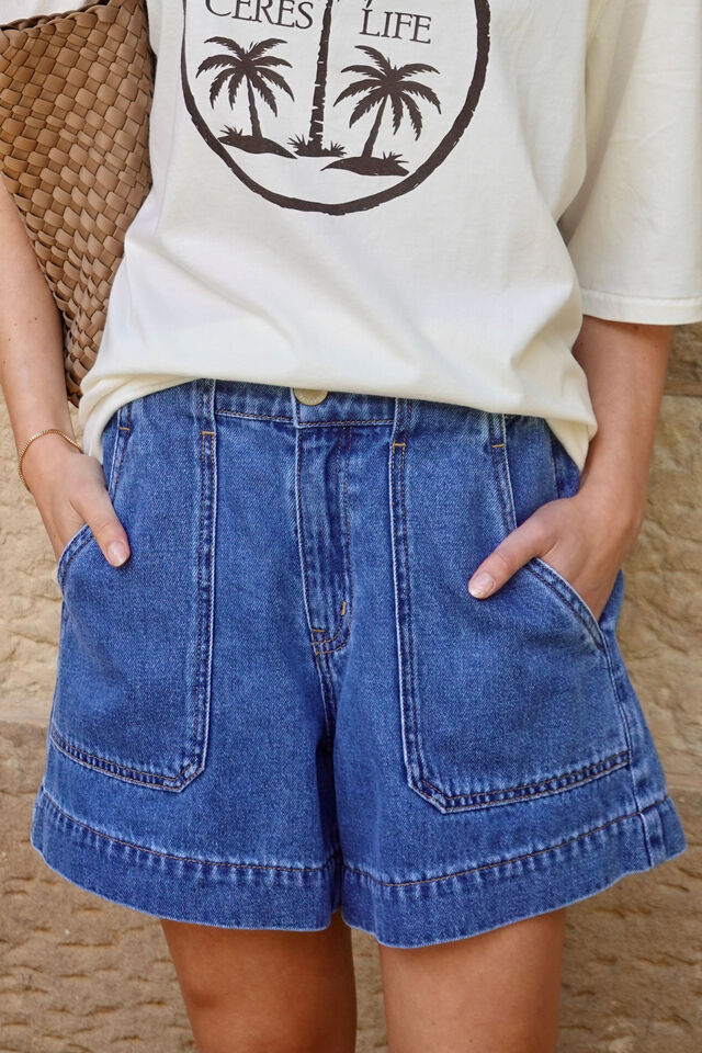 Weekender Short - Fresh Indigo shorts Ceres Life