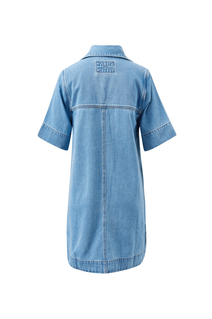 Bonnie Relaxed Shirt Dress - Vintage Blue dress Ceres Life