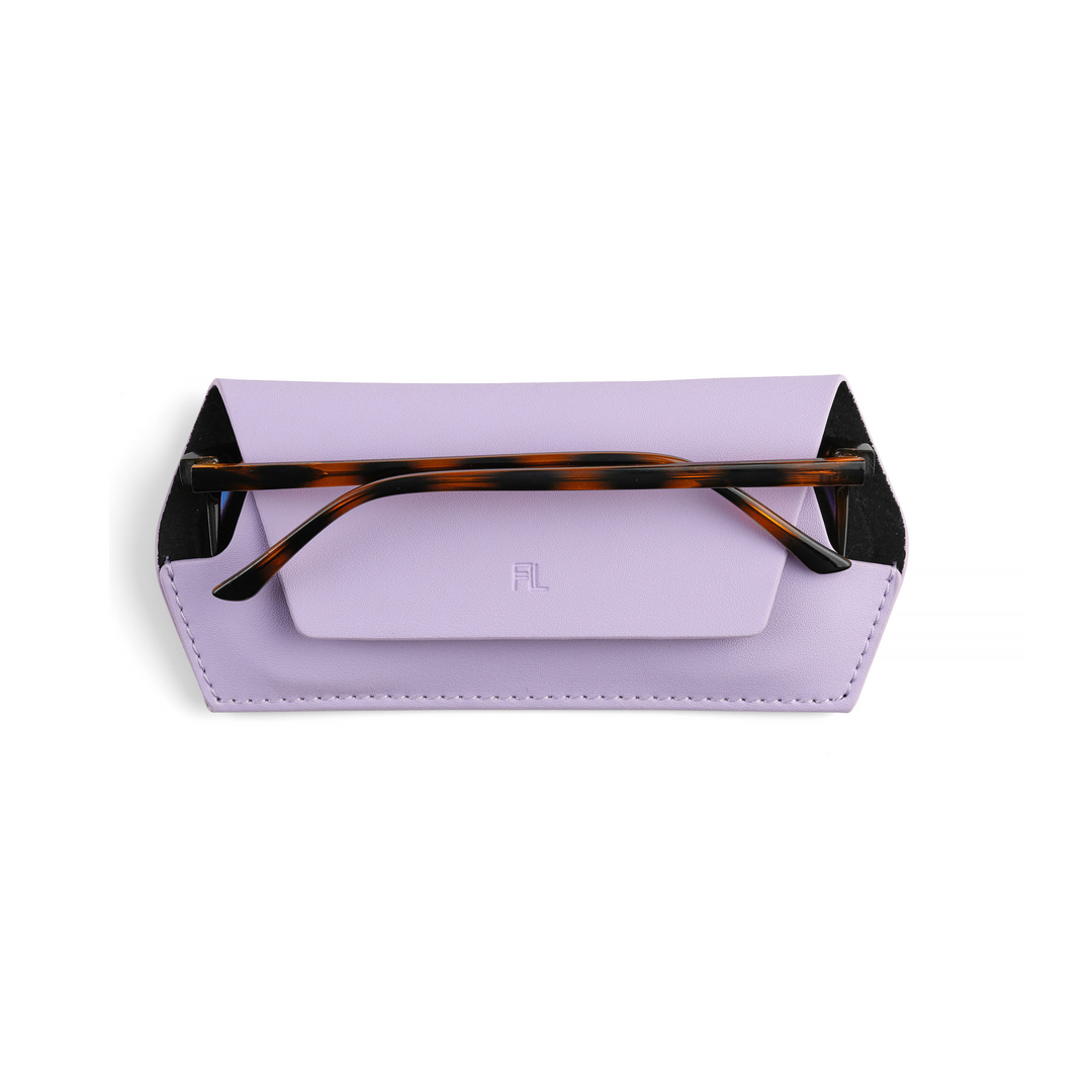 Slimline Glasses Case - Lilac glasses case Fox and Leo