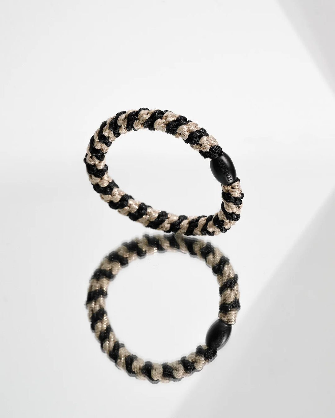 KKINEKKI  BLACK-BEIGE GLITTER STRIPE