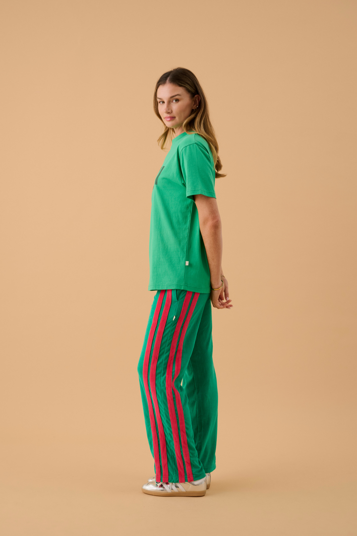 Parisienne Tee Tropical Green Tee shirt Araminta James