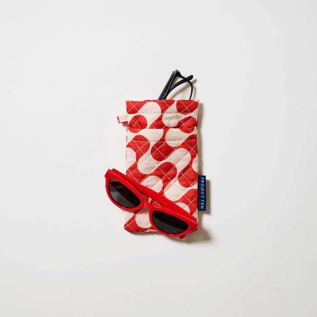Double Glasses Case – Red Ripple Bag Project Ten