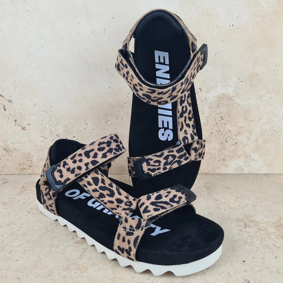 Rollie Sandal tooth wedge Leopard / Black Shoes Rollie   