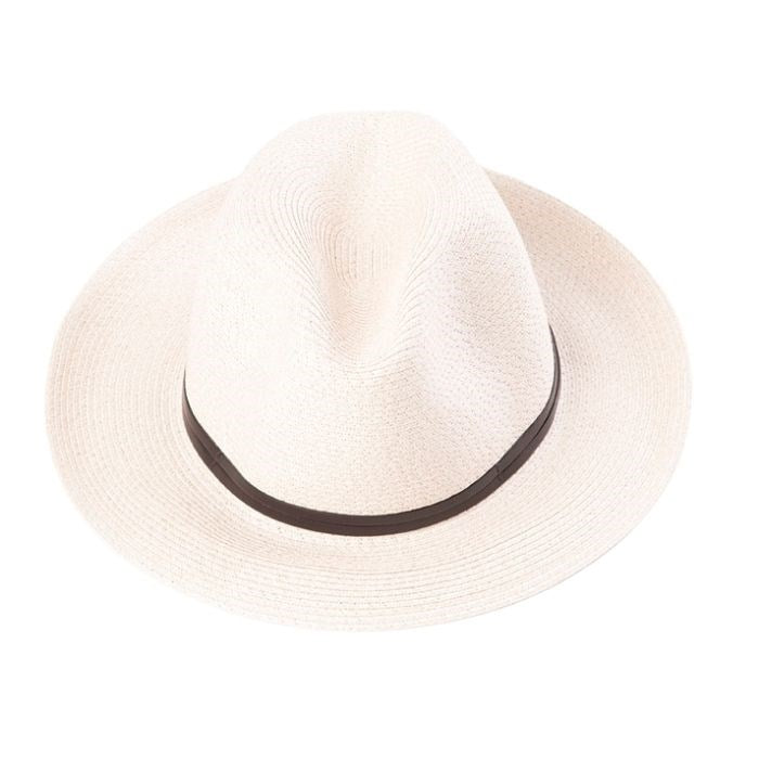 TRAVAUX EN COURS Borsalino Summer Hat - Off White hat Travaux en cours