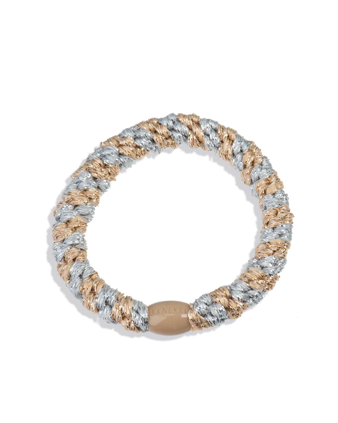 SILVER-BEIGE GLITTER STRIPE
