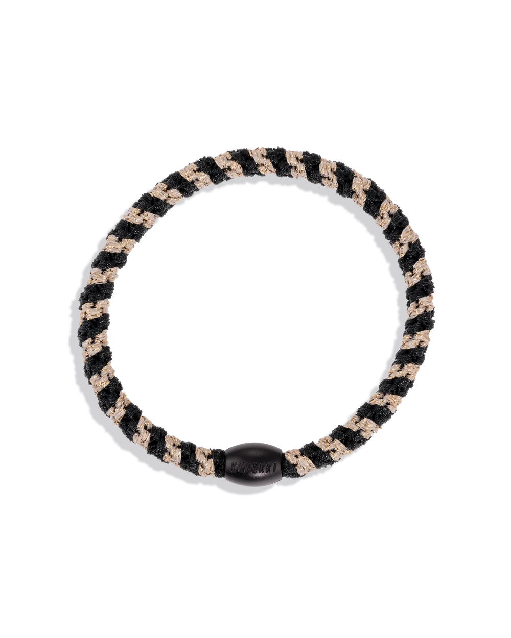 SLIM BLACK-BEIGE GLITTER STRIPE
