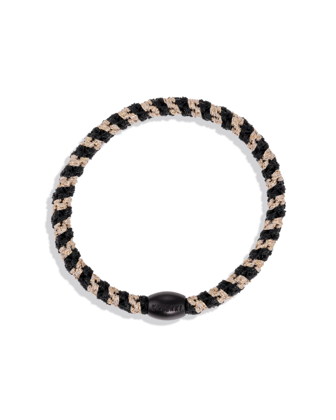 SLIM BLACK-BEIGE GLITTER STRIPE