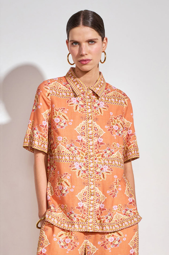 glare top - marigold glow