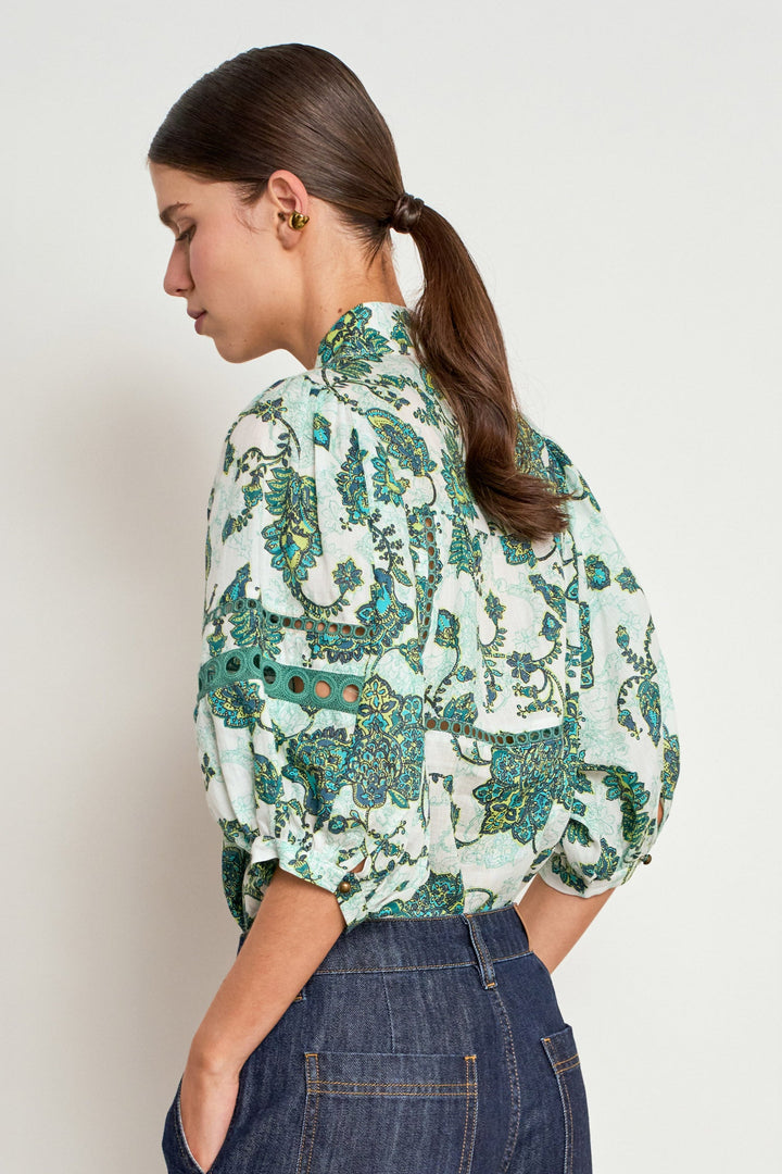extend top - garden paisley
