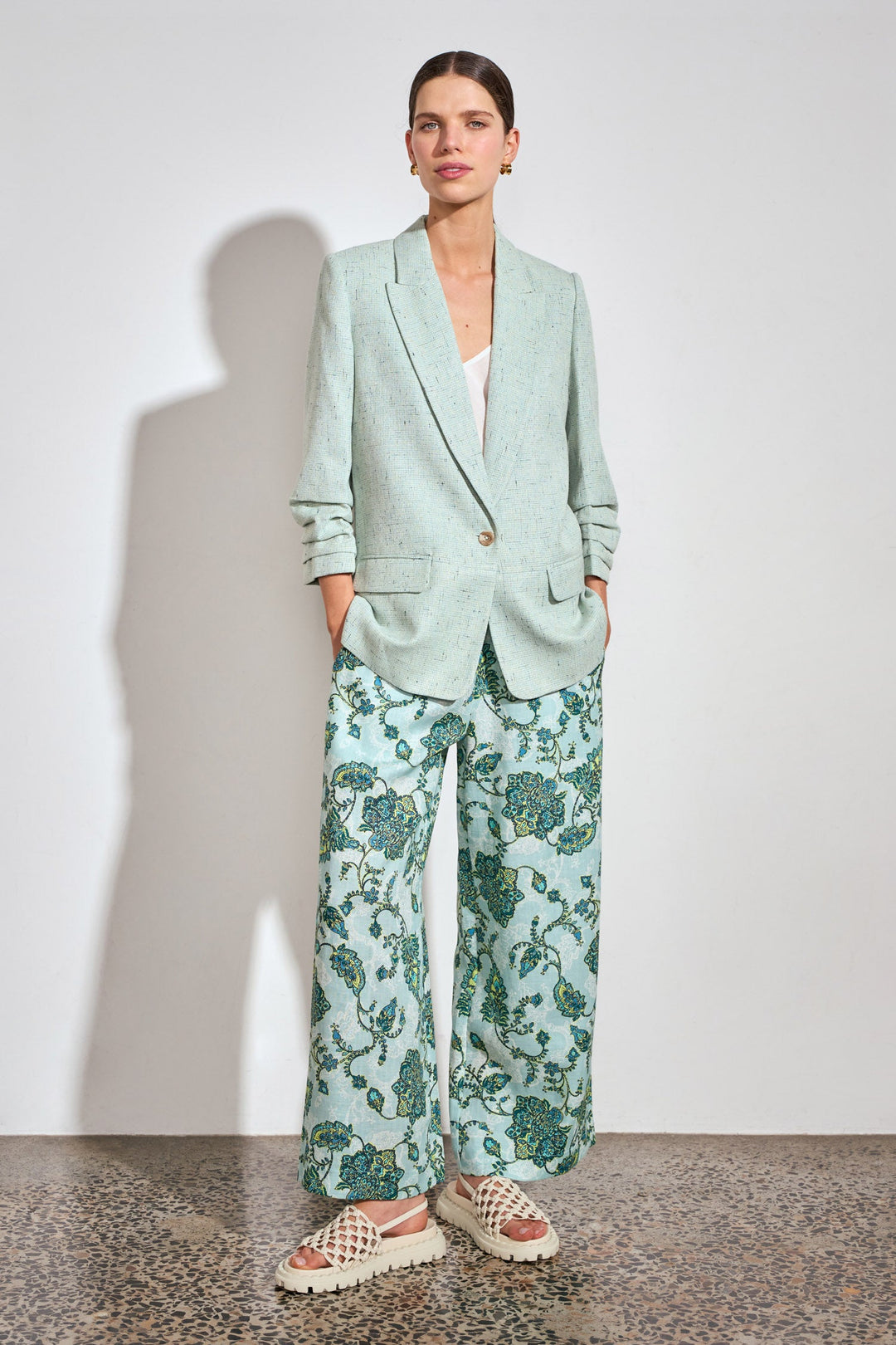 refine jacket - pistachio