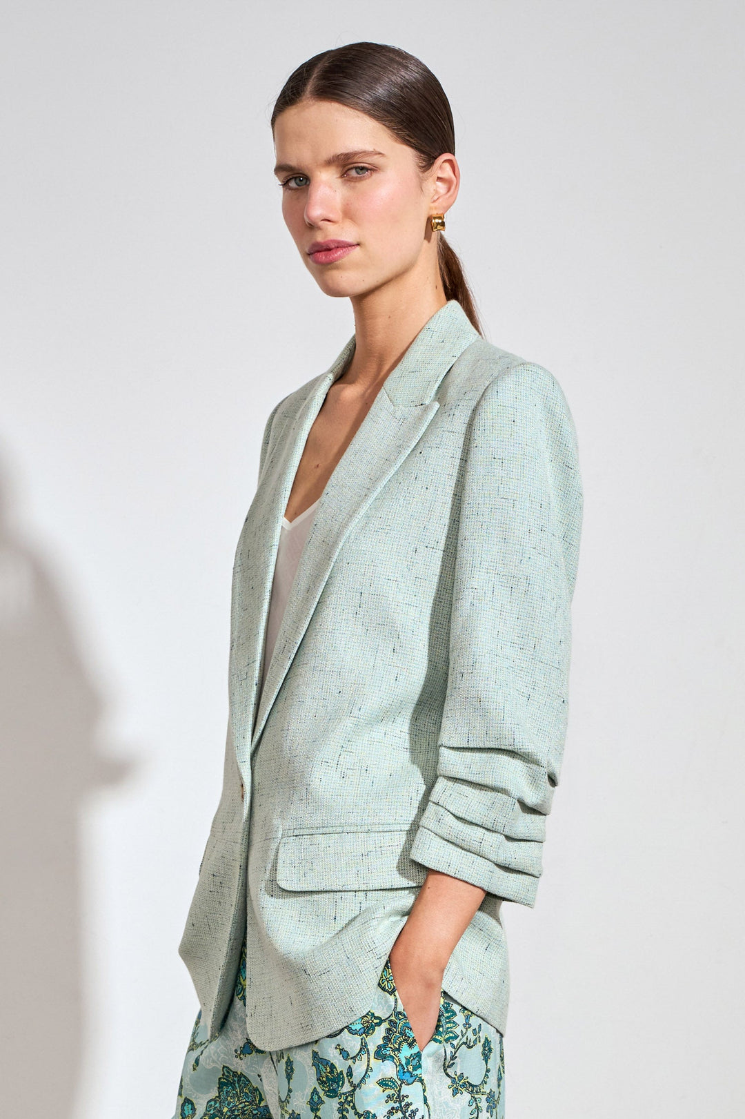 refine jacket - pistachio