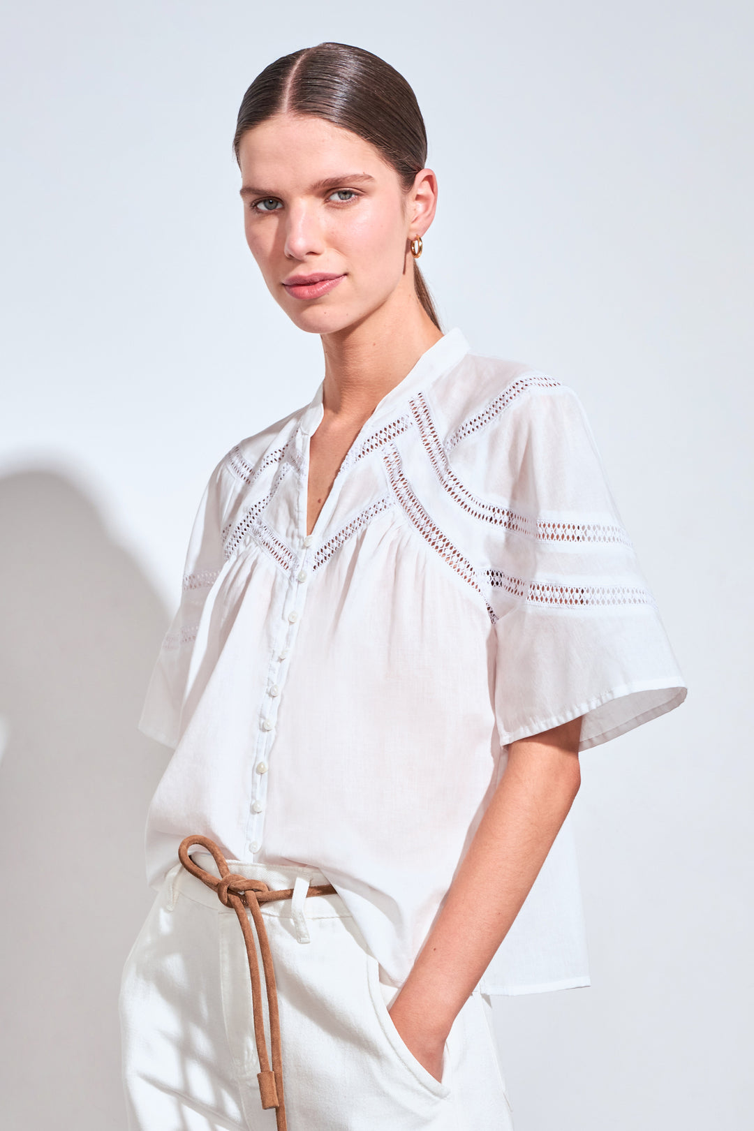 pulse top - porcelain Blouse Zoe Kratzmann