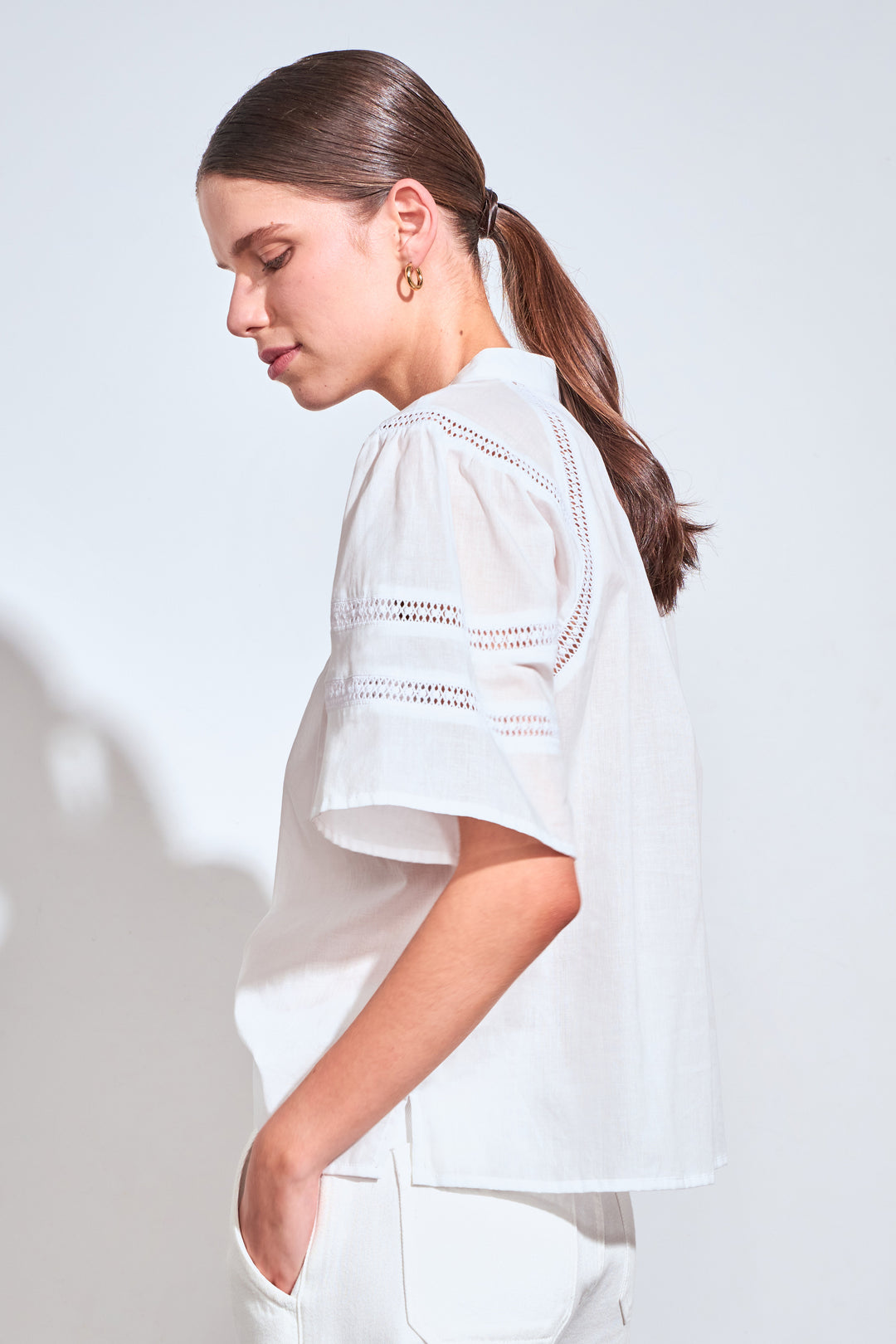 pulse top - porcelain Blouse Zoe Kratzmann