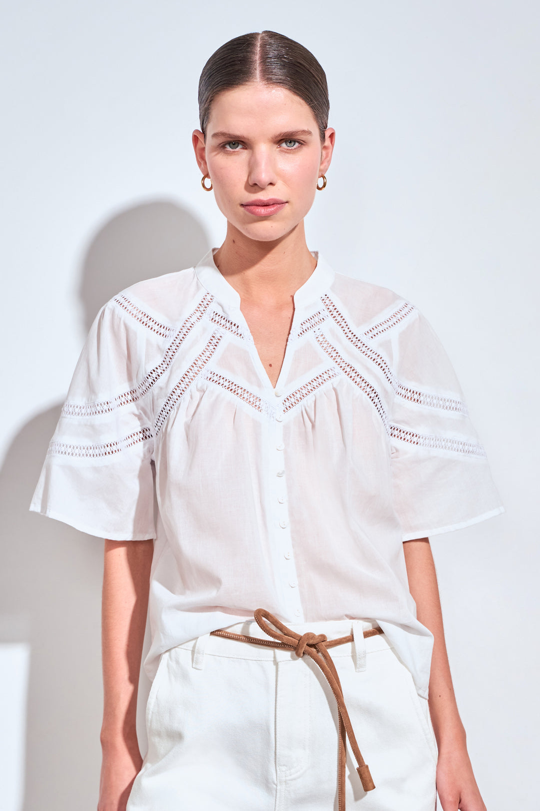 pulse top - porcelain Blouse Zoe Kratzmann