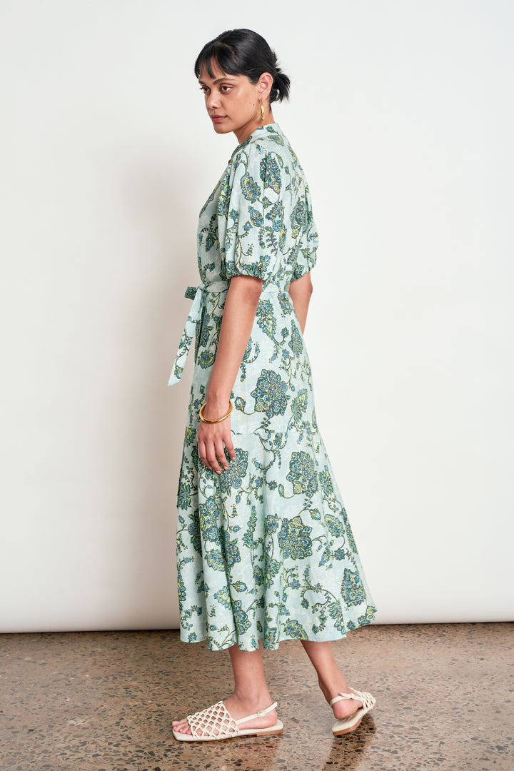 cascade dress - fern paisley Dress Zoe Kratzmann