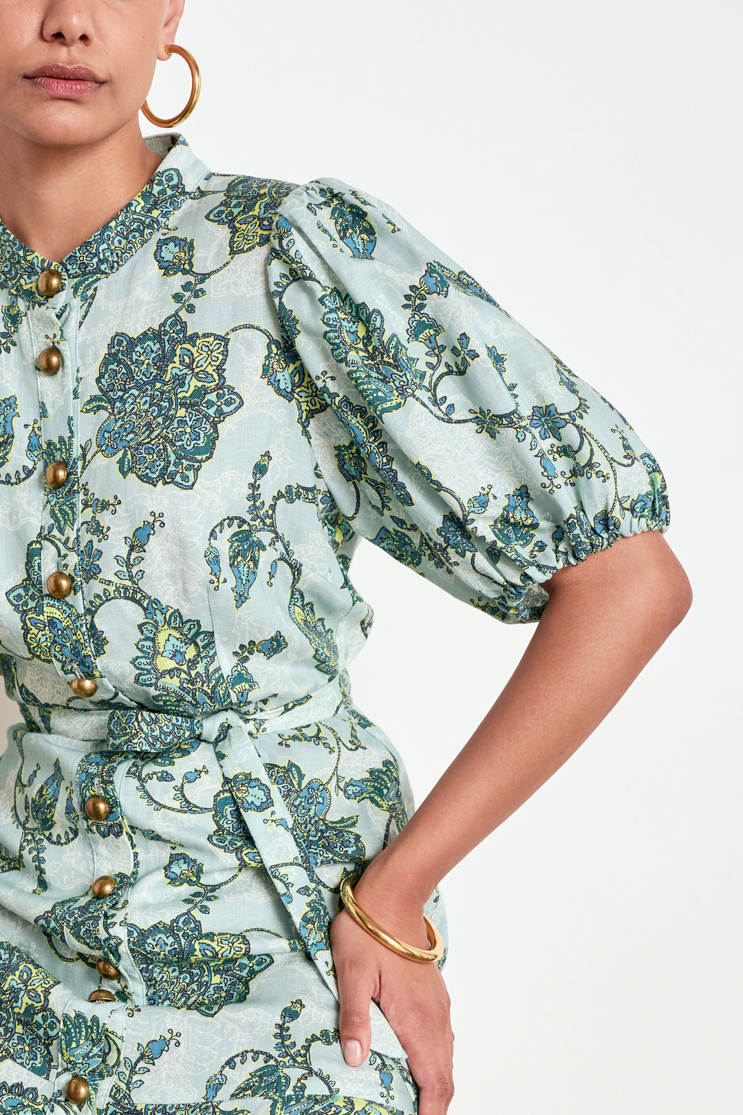 cascade dress - fern paisley Dress Zoe Kratzmann