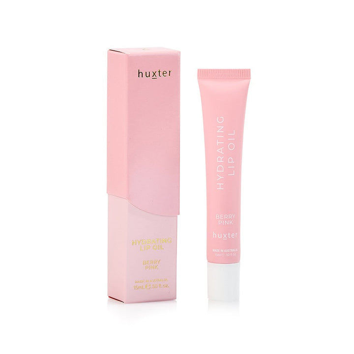 Hydrating Lip Oil 15ml - Berry Pink Huxter