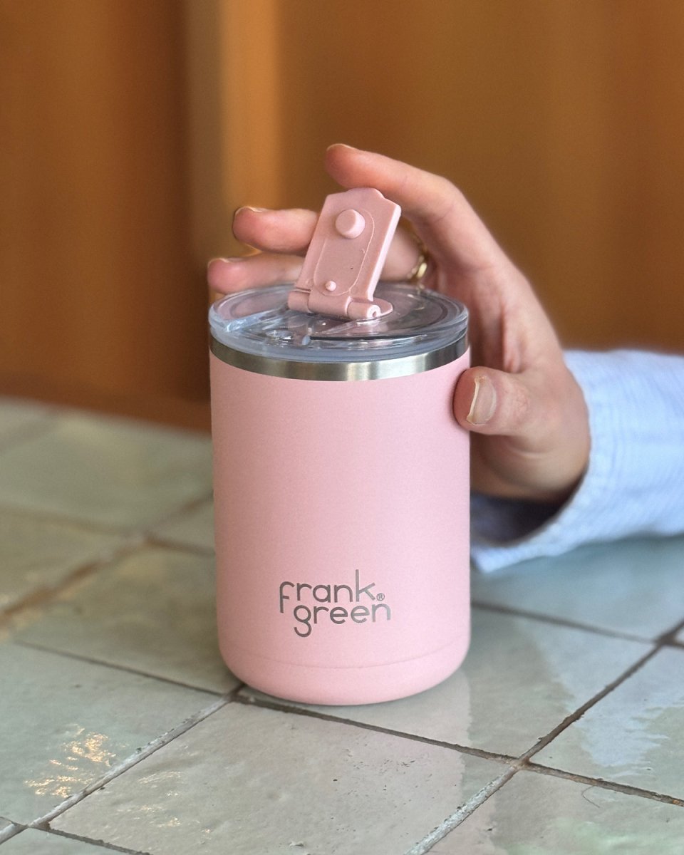 355ml | Ceramic coffee Cup with Hinged Lid (12oz) Frank Green