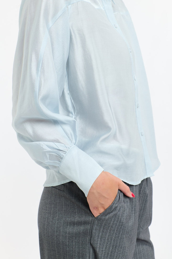 365 Days Annabelle Tencil Shirt - Provence Blue blouse 365 days