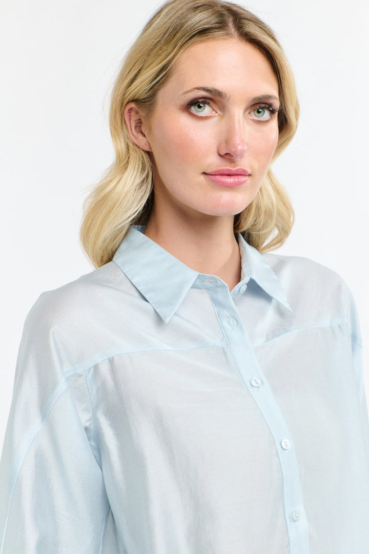 365 Days Annabelle Tencil Shirt - Provence Blue blouse 365 days