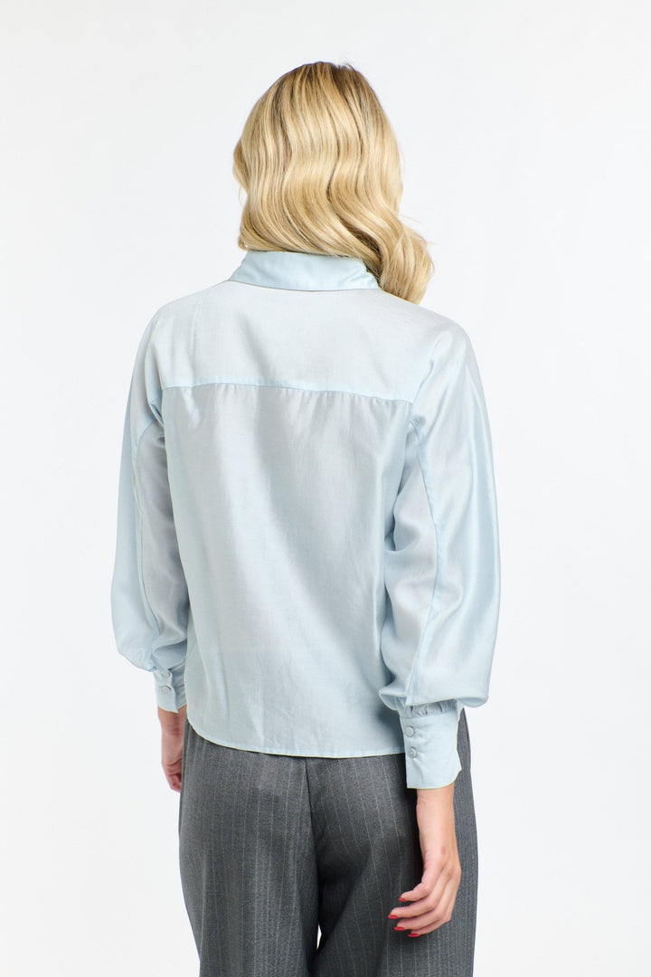 365 Days Annabelle Tencil Shirt - Provence Blue blouse 365 days