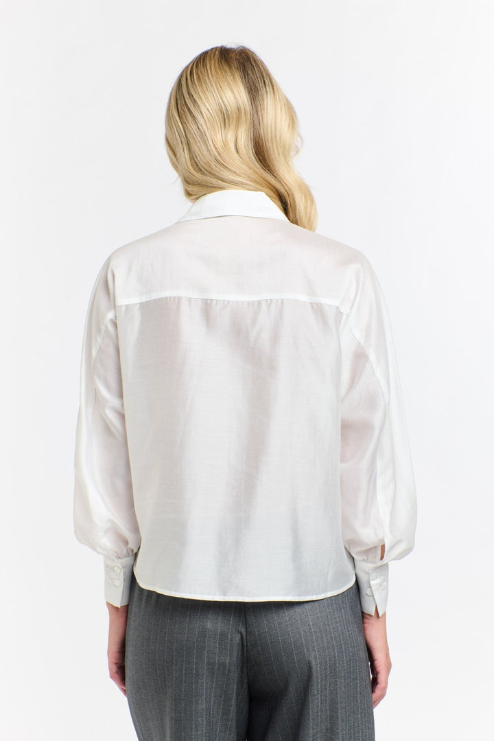 365 Days Annabelle Tencil Shirt - Snow blouse 365 days