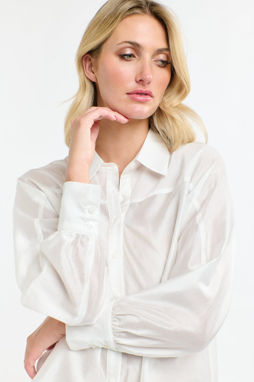 365 Days Annabelle Tencil Shirt - Snow blouse 365 days