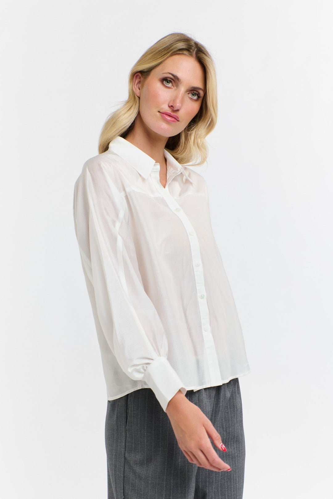 365 Days Annabelle Tencil Shirt - Snow blouse 365 days