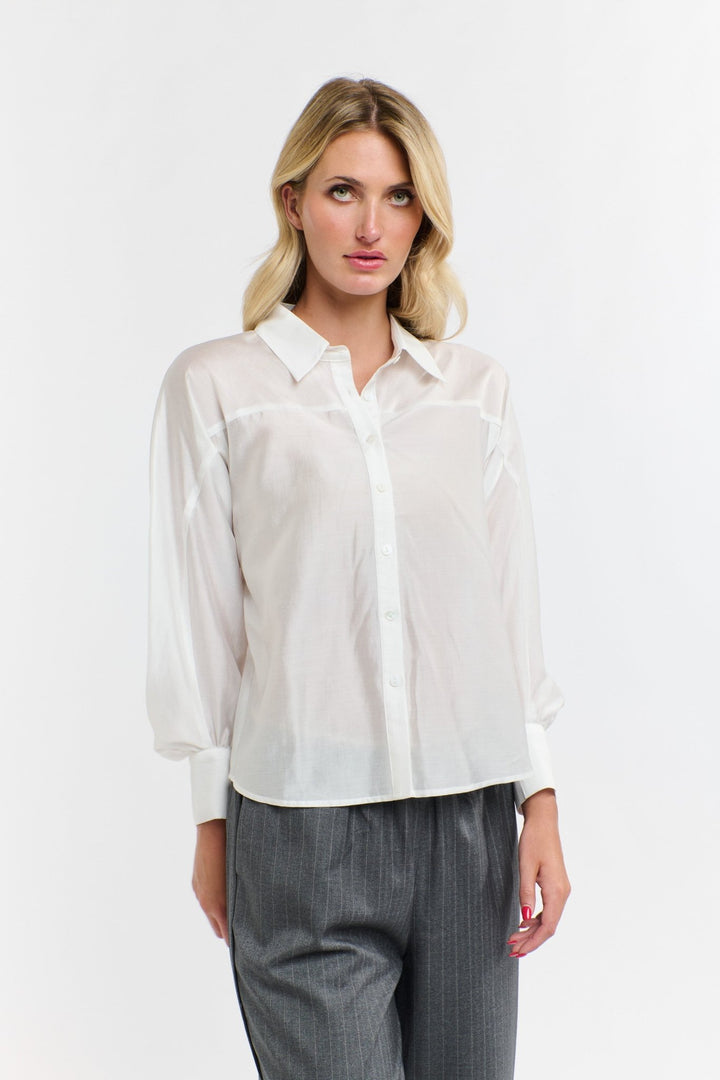 365 Days Annabelle Tencil Shirt - Snow blouse 365 days