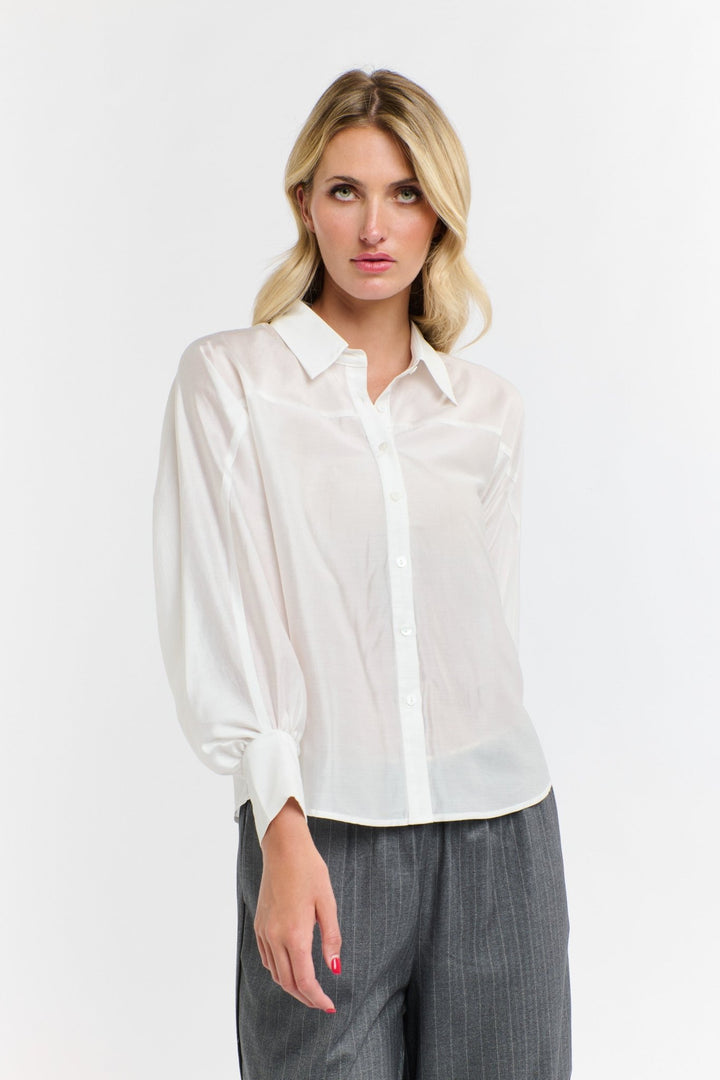 365 Days Annabelle Tencil Shirt - Snow blouse 365 days