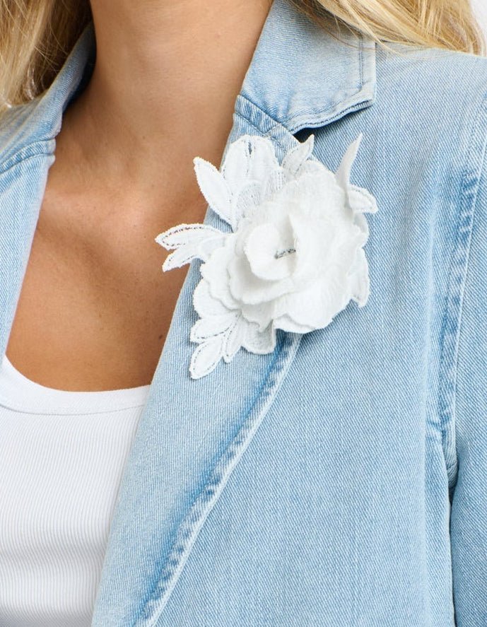 365 DAYS FLOWER BROOCH scarf 365 DAYS