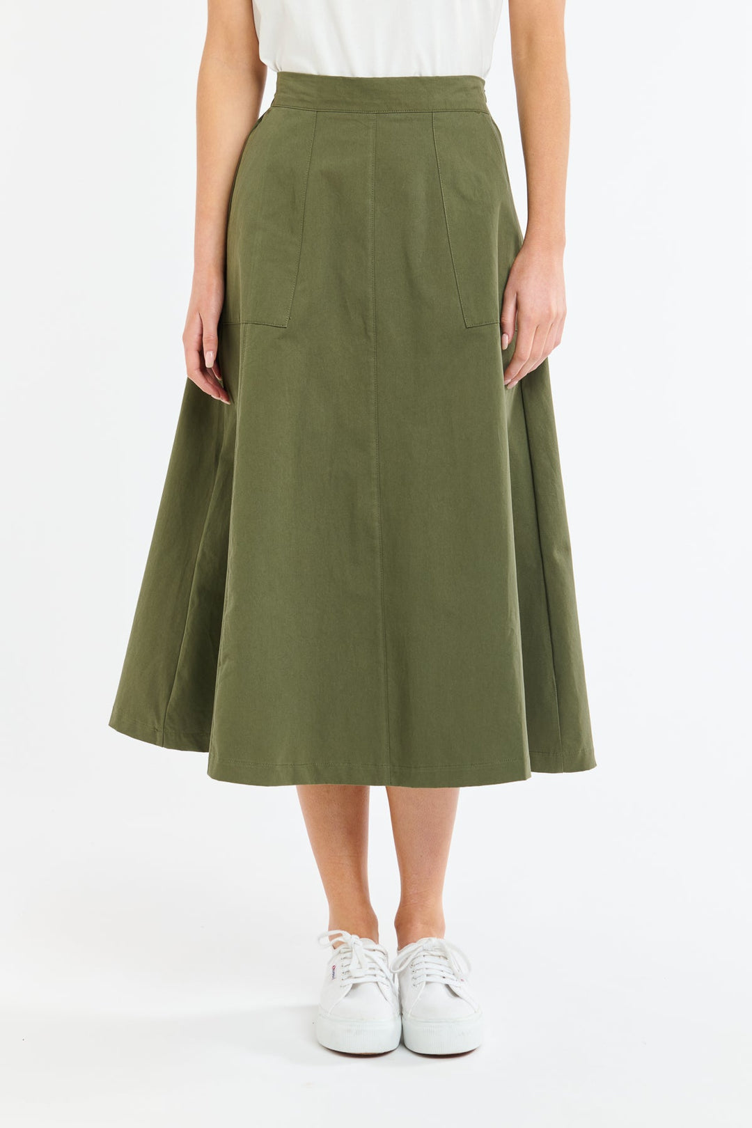 365 Days MELODY A-LINE SKIRT - Khaki Skirts 365 days