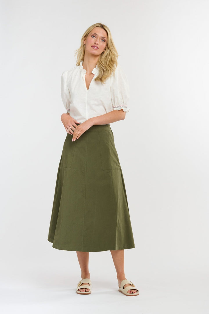 365 Days MELODY A-LINE SKIRT - Khaki Skirts 365 days