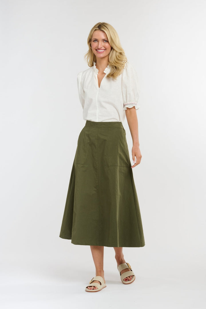 365 Days MELODY A-LINE SKIRT - Khaki Skirts 365 days