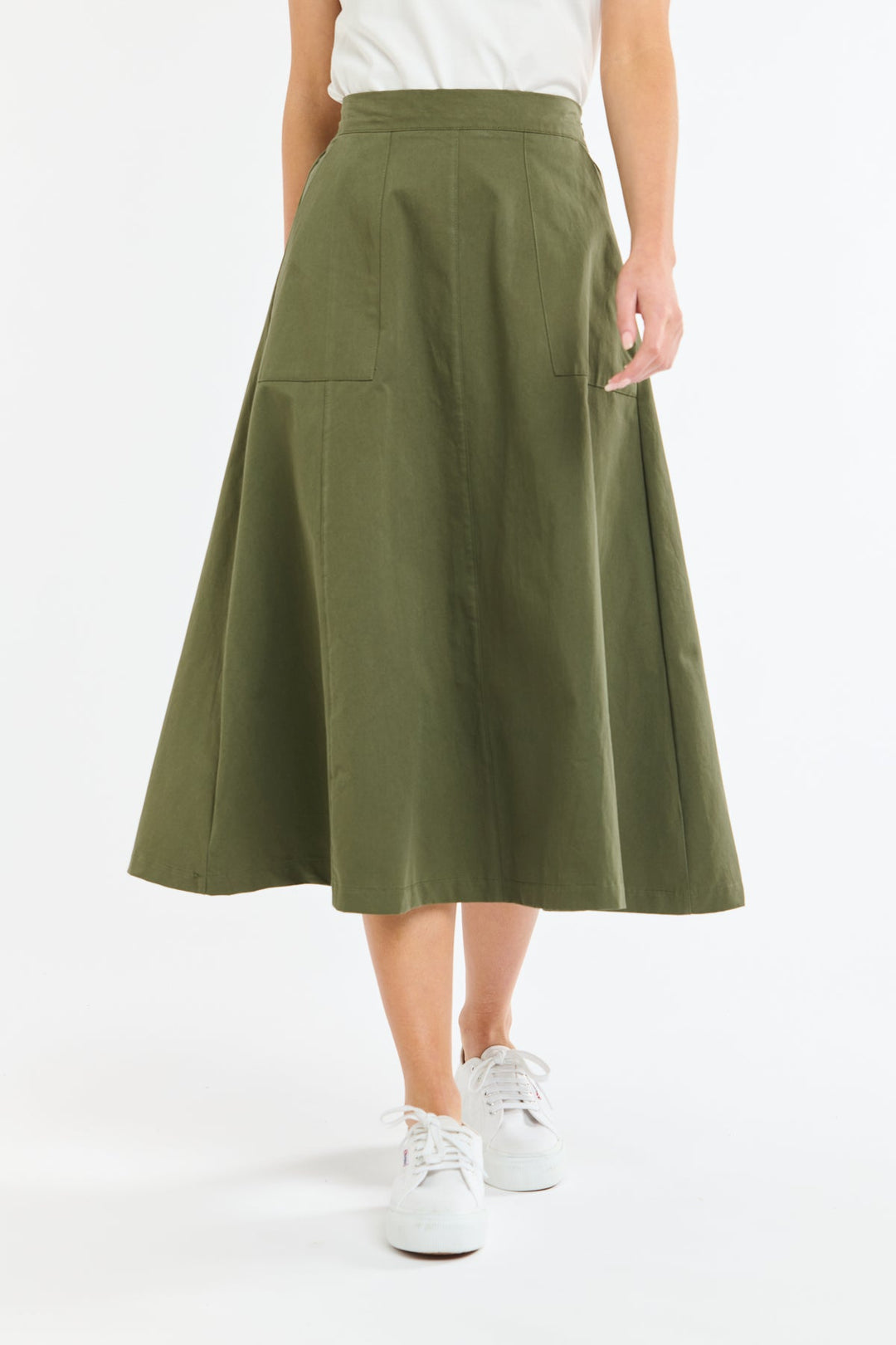 365 Days MELODY A-LINE SKIRT - Khaki Skirts 365 days