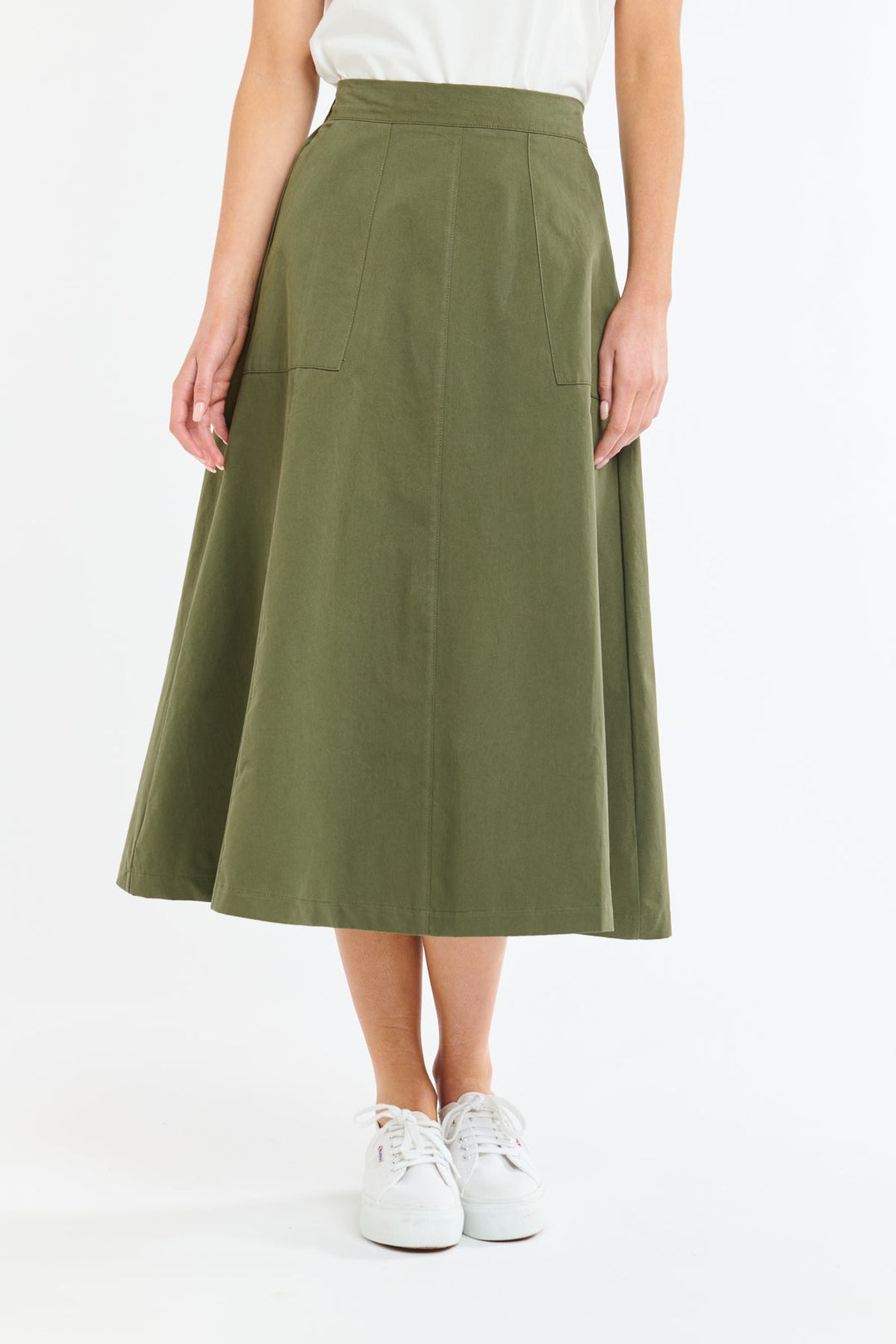 365 Days MELODY A-LINE SKIRT - Khaki Skirts 365 days