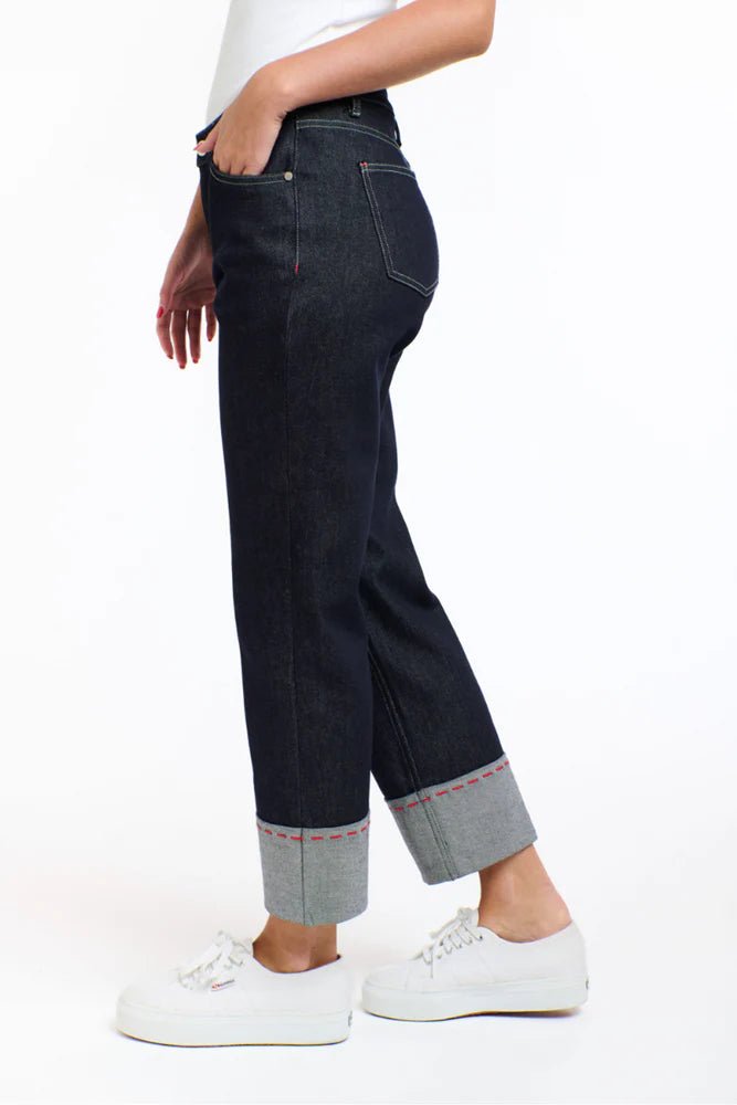 365 days Suzie Red Stitch Jeans - Dark Denim jeans 365 days