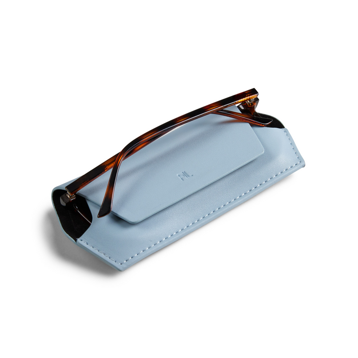 Fox and Leo glasses case - Sky Blue Fox and Leo