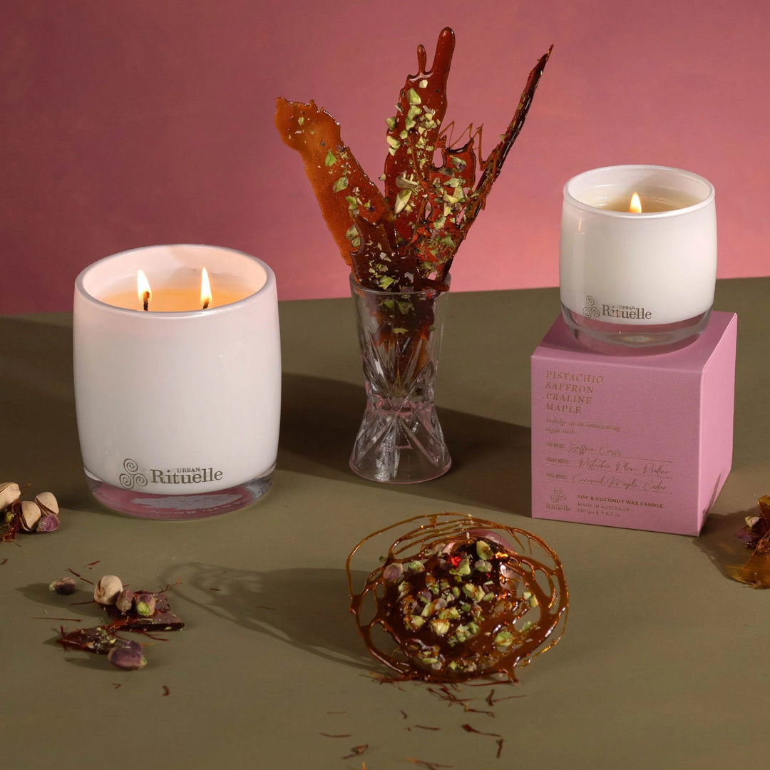 400gm Soy Candle - Pistachio Candles Urban Rituelle