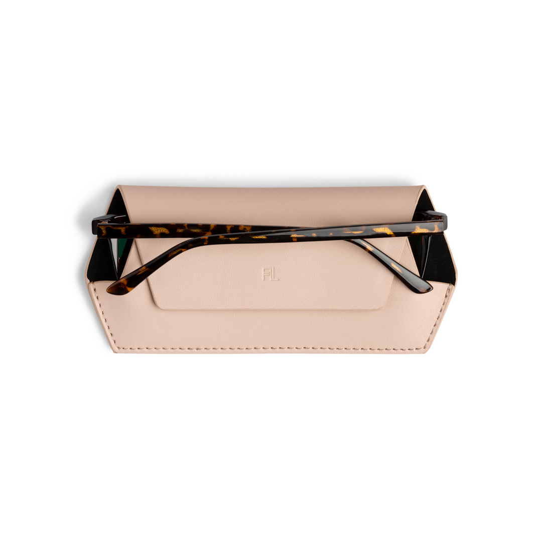 Fox and Leo glasses case - Blush Fox and Leo